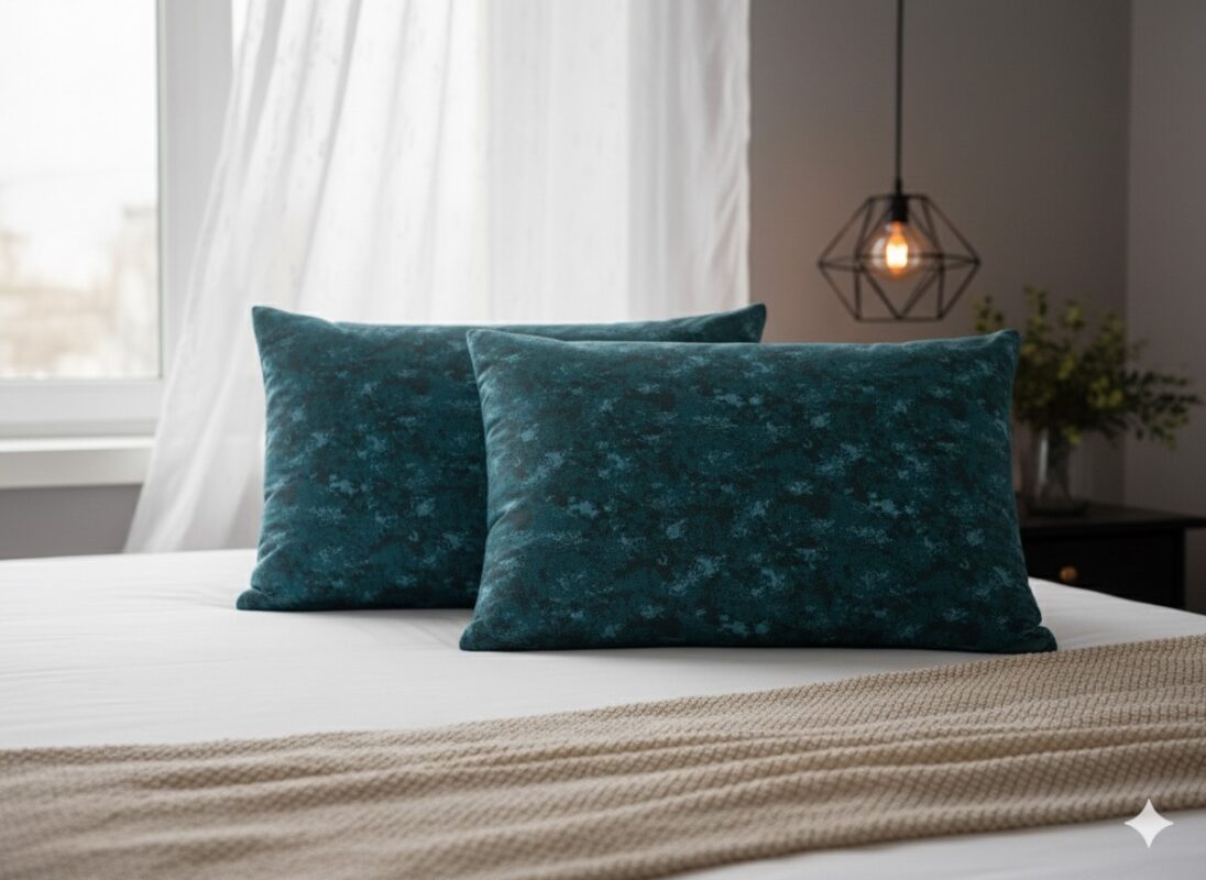 روبالشی مخمل یشمی