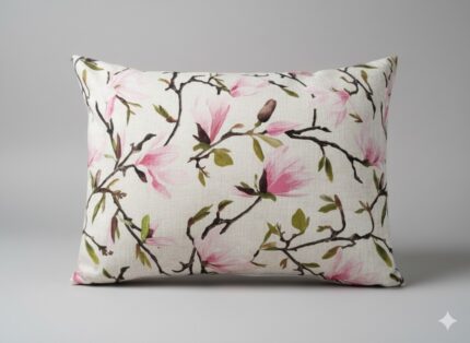 رو بالشی مخمل مناسب خواب طرح شکوفه بهار