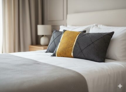 روبالشی نوار دار مهمان و شیک و اصیل