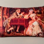 روبالشی طرح تابلو زن و مرد عاشقانه و وینتج التماس