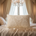 روبالشی مخمل مبلی عروس رنگ کرم مناسب جهاز