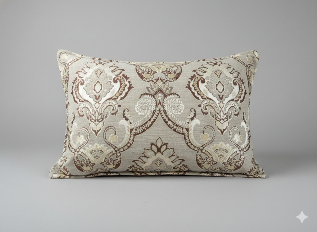 روبالشی مخمل مبلی عروس رنگ کرم مناسب جهاز