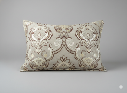 روبالشی مخمل مبلی عروس رنگ کرم مناسب جهاز