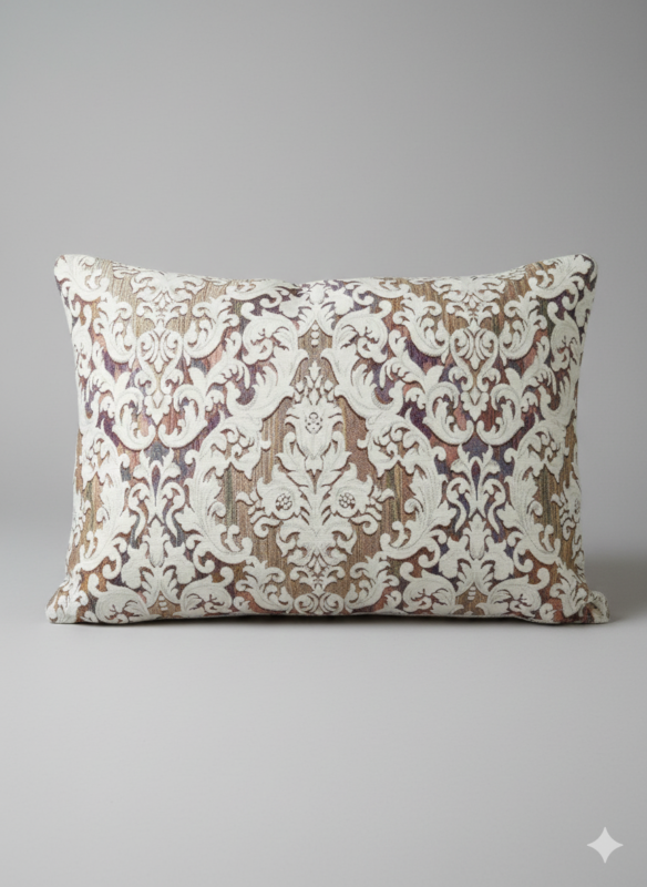 روبالشی مخمل مبلی عروس رنگ کرم روشن مناسب جهاز گرماژ بالا