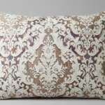 روبالشی مخمل مبلی عروس رنگ کرم روشن مناسب جهاز گرماژ بالا