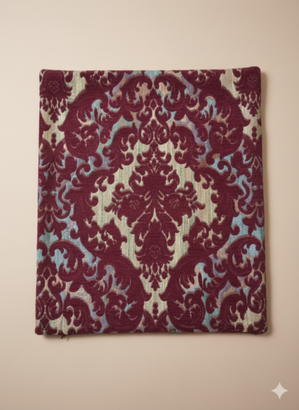 روبالشی مخمل مبلی عروس رنگ زرشکی مناسب جهاز گرماژ بالا