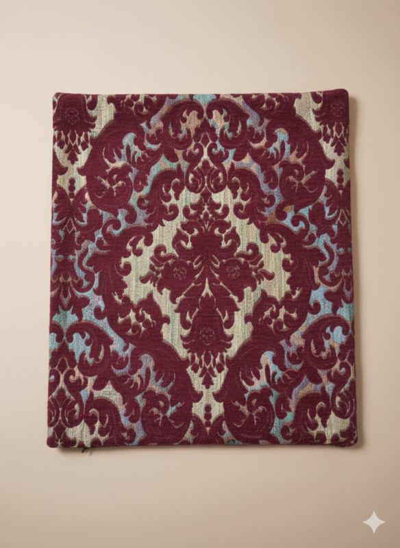 روبالشی مخمل مبلی عروس رنگ زرشکی مناسب جهاز گرماژ بالا