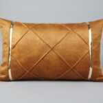 روبالشی نوارد دار مجلسی پارچه مبلی کادویی عسلی