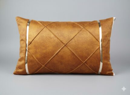 روبالشی نوارد دار مجلسی پارچه مبلی کادویی عسلی