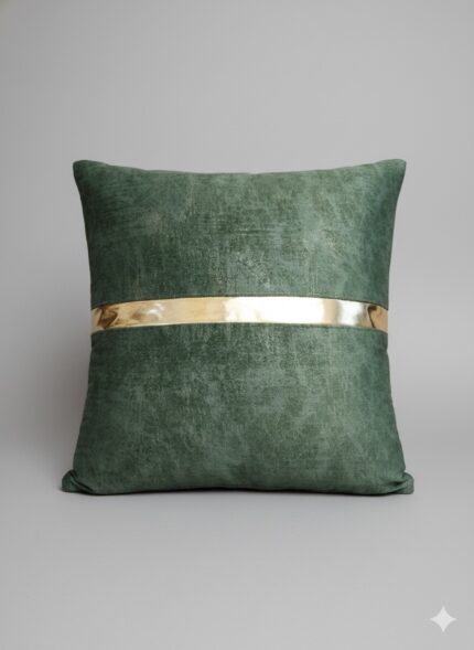 کاور کوسن نواردار مخملی مناسب مبل سلطنتی و راحتی سبز