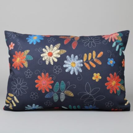 رو بالشی گل سه یعدی مشکی