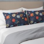 رو بالشی گل سه یعدی مشکی