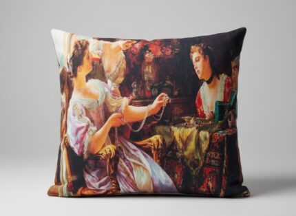 کوسن مبلی طرح زن زیبا