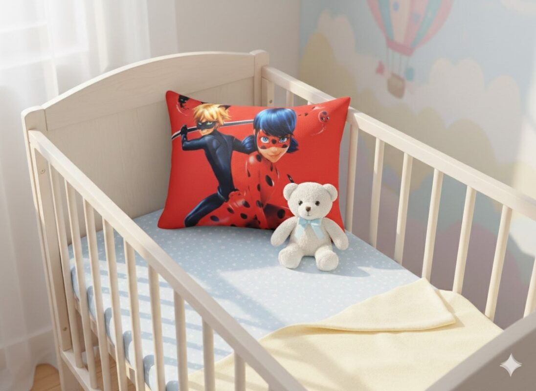 روبالشی دختر کفشدوزکی قرمز