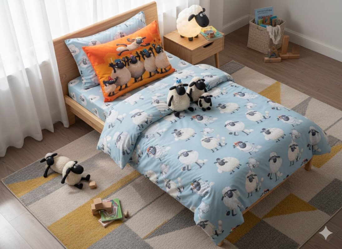 روبالشی کودکانه بره ناقلا نارنجی