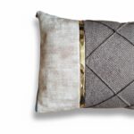 روبالشی کرم قهوه ای سبز